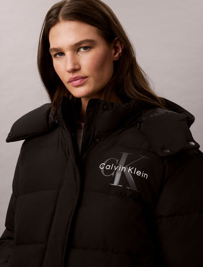 Matte Monologo Puffer Jacket - Calvin Klein Women