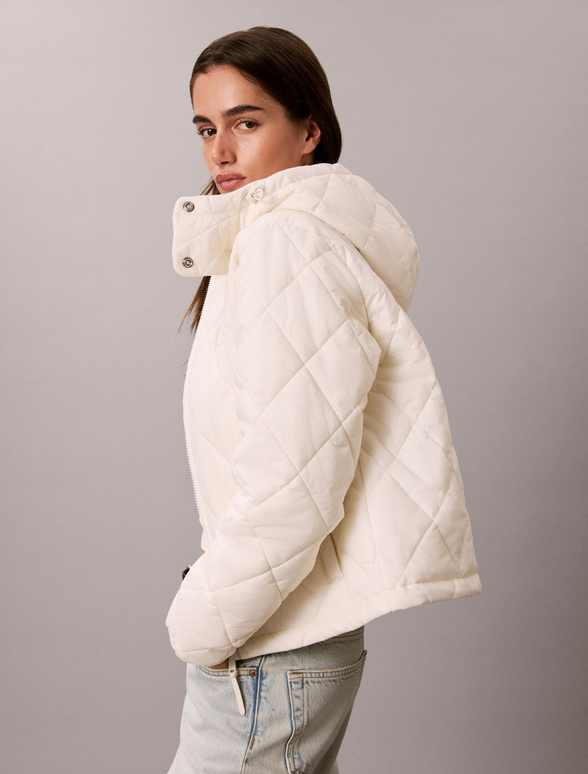 Quilted Hooded Puffer Jacket - Calvin Klein Women