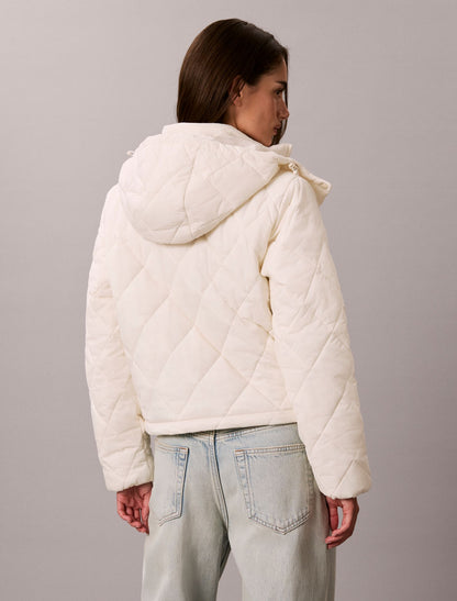 Quilted Hooded Puffer Jacket - Calvin Klein Women