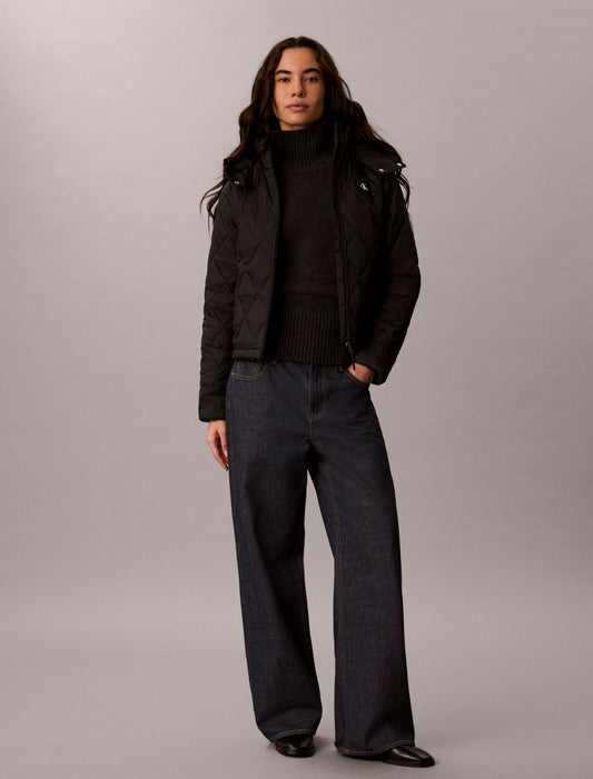 Quilted Hooded Puffer Jacket - Calvin Klein Women