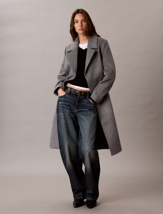 Classic Wool Blend Coat - Calvin Klein Women