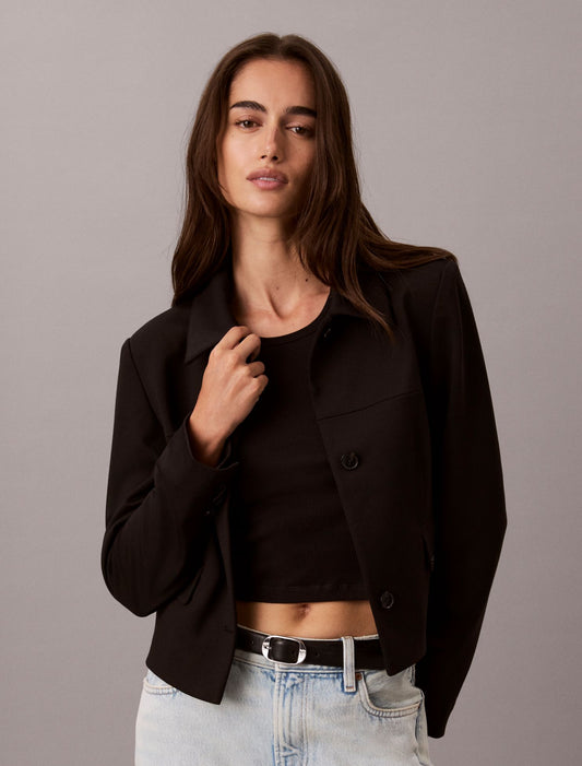 Ponte Knit Jacket - Calvin Klein Women