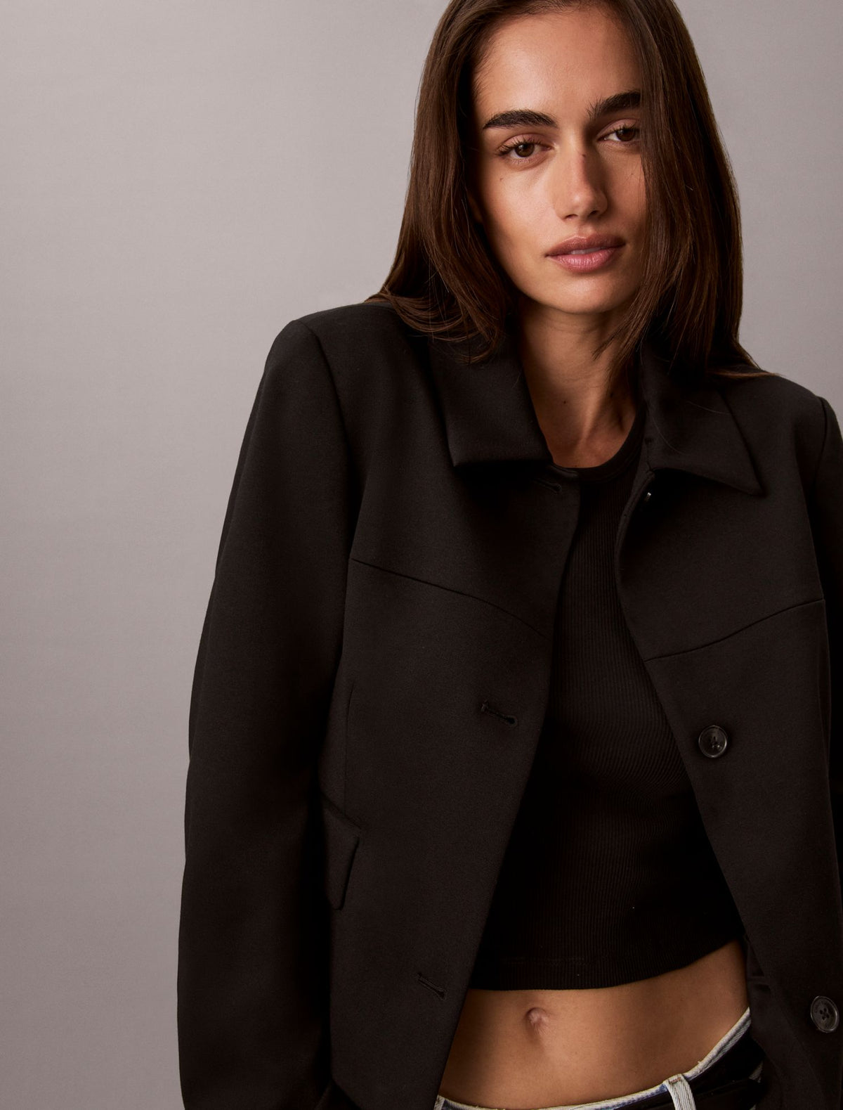 Ponte Knit Jacket - Calvin Klein Women