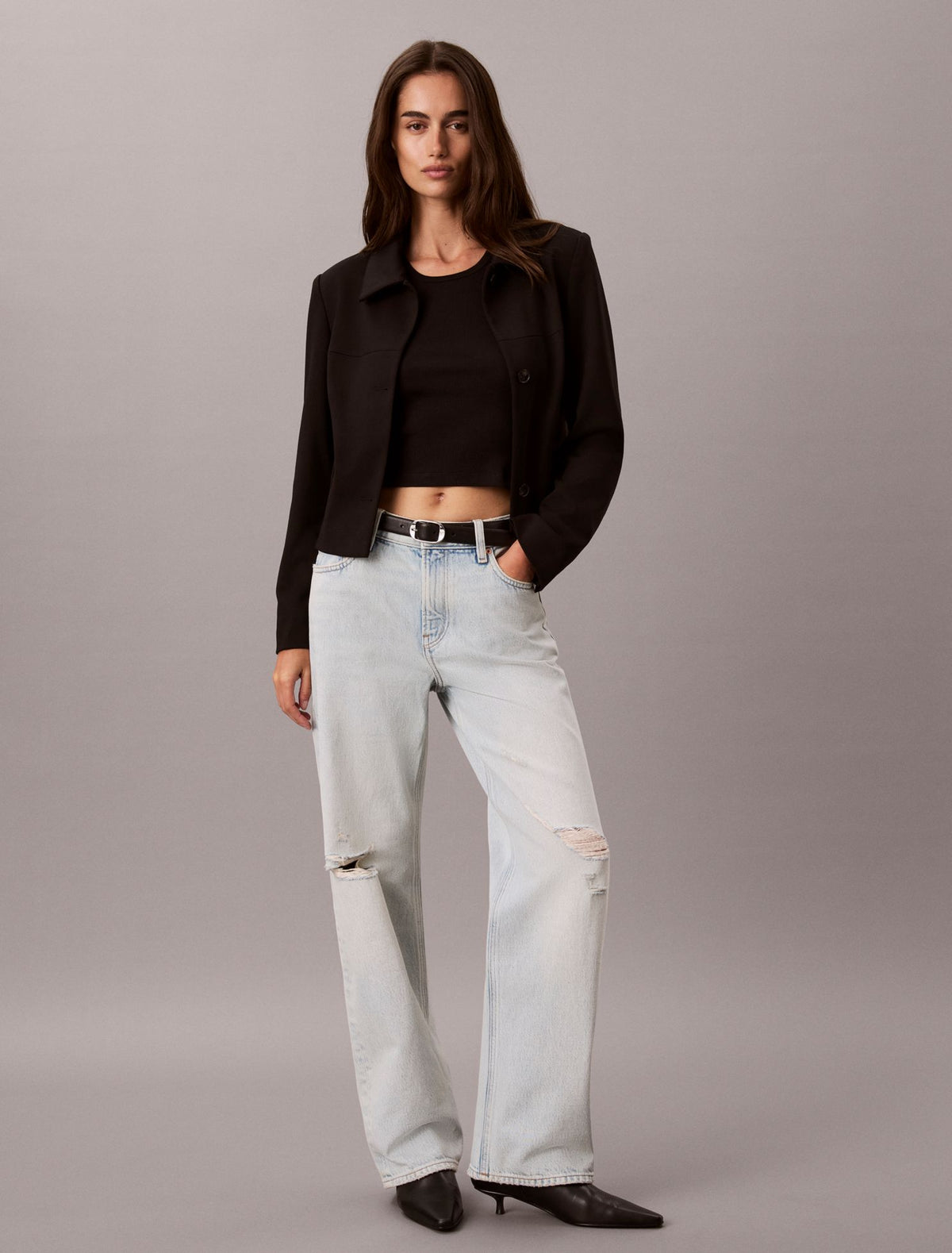 Ponte Knit Jacket - Calvin Klein Women