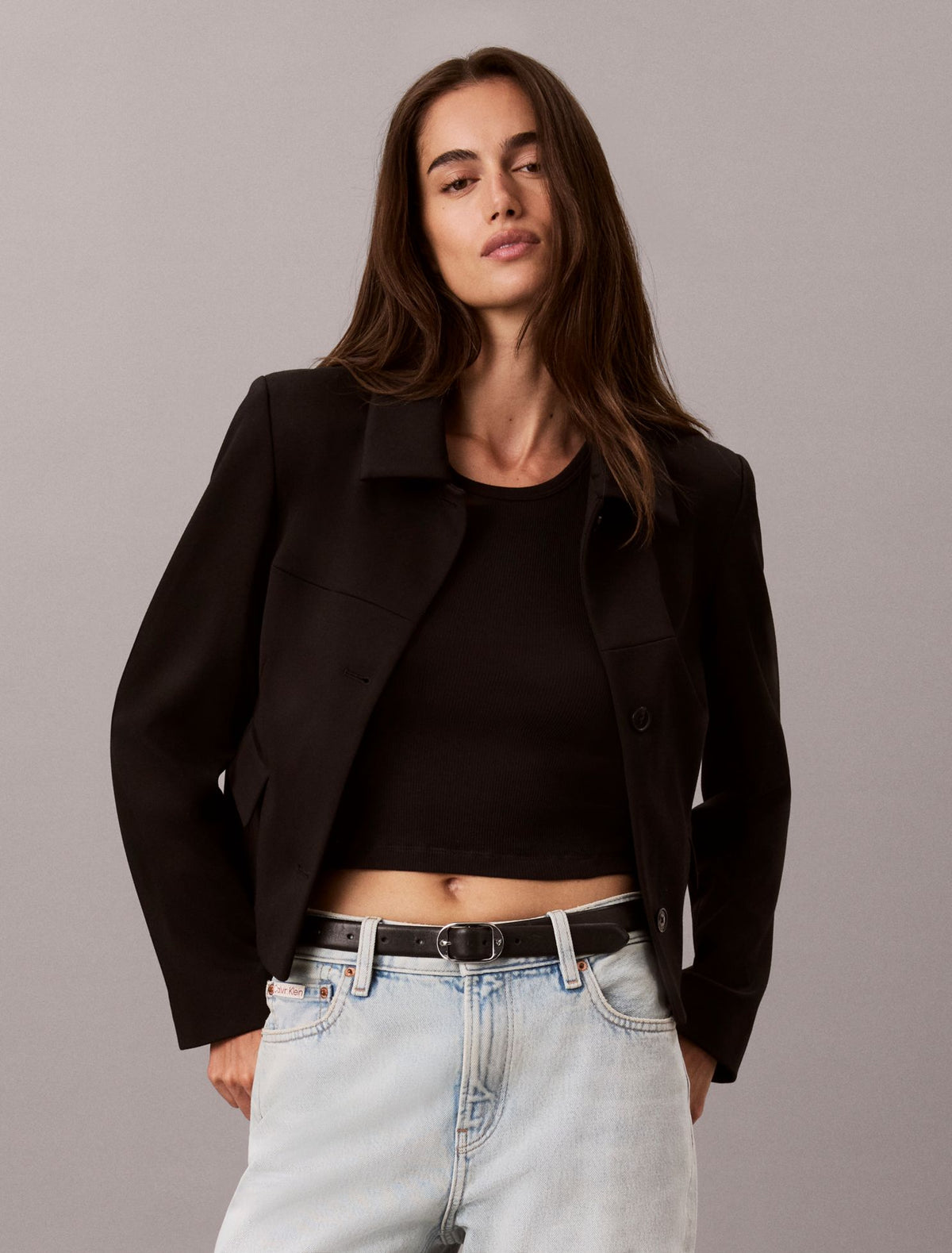 Ponte Knit Jacket - Calvin Klein Women