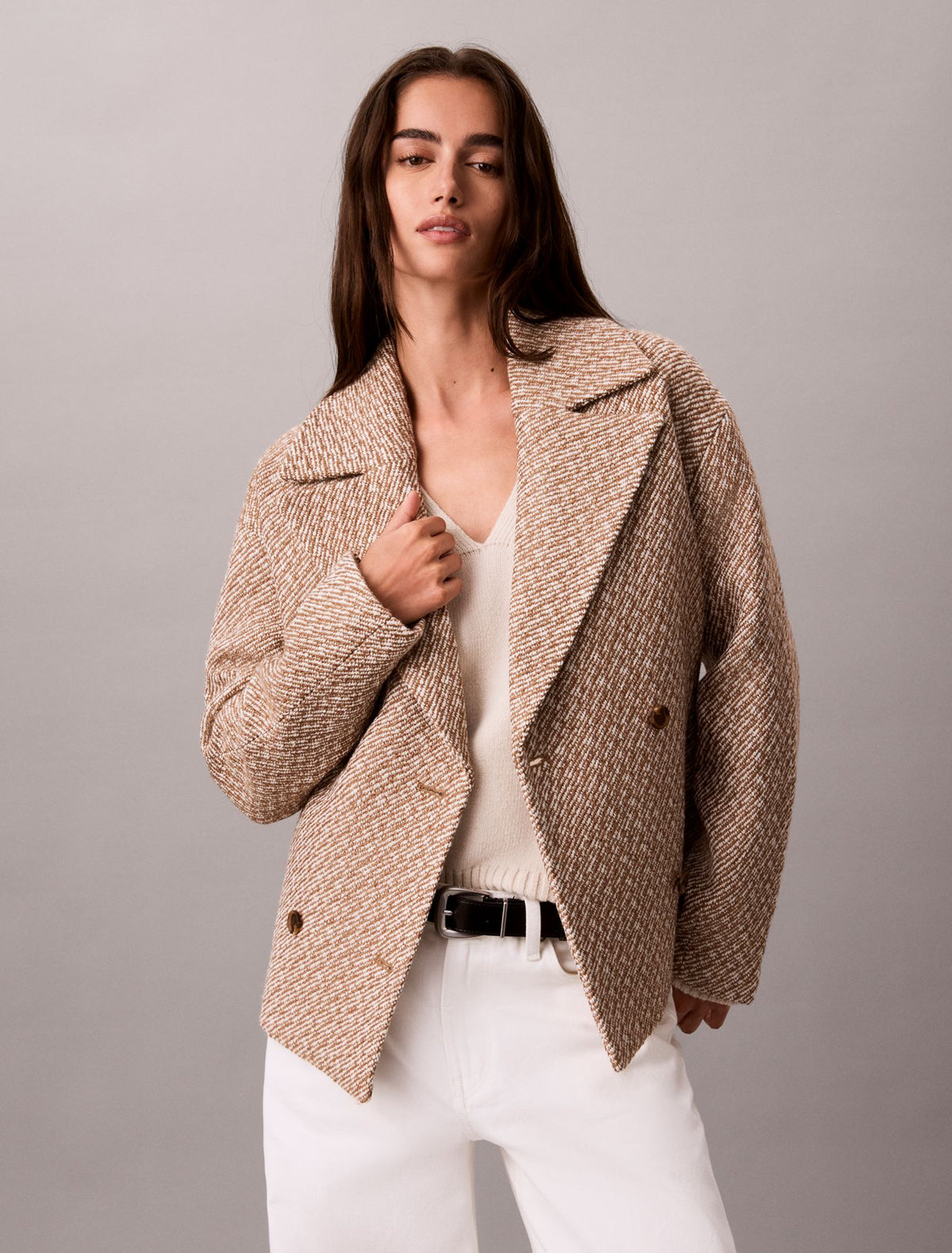 Relaxed Short Peacoat - Calvin Klein Women