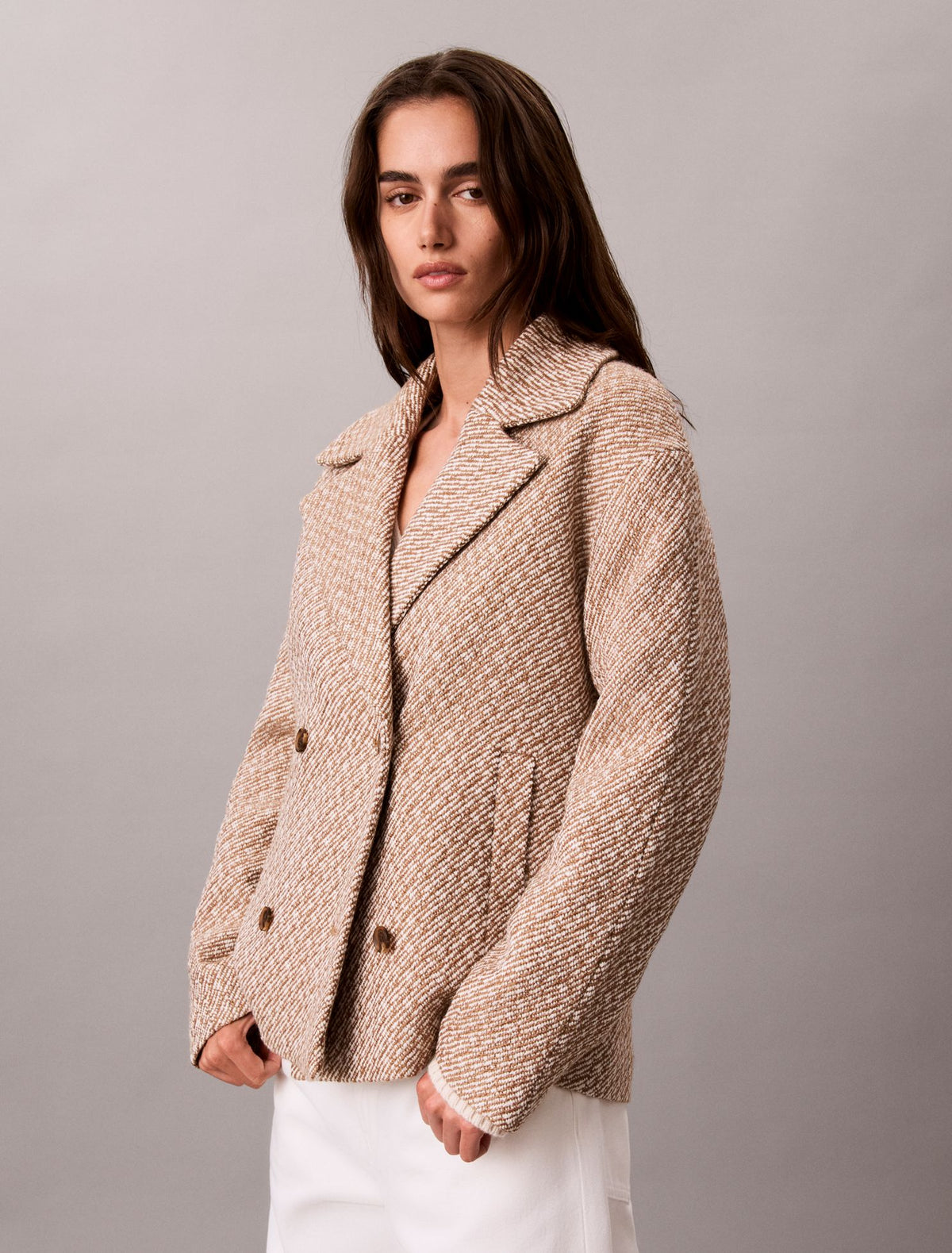 Relaxed Short Peacoat - Calvin Klein Women