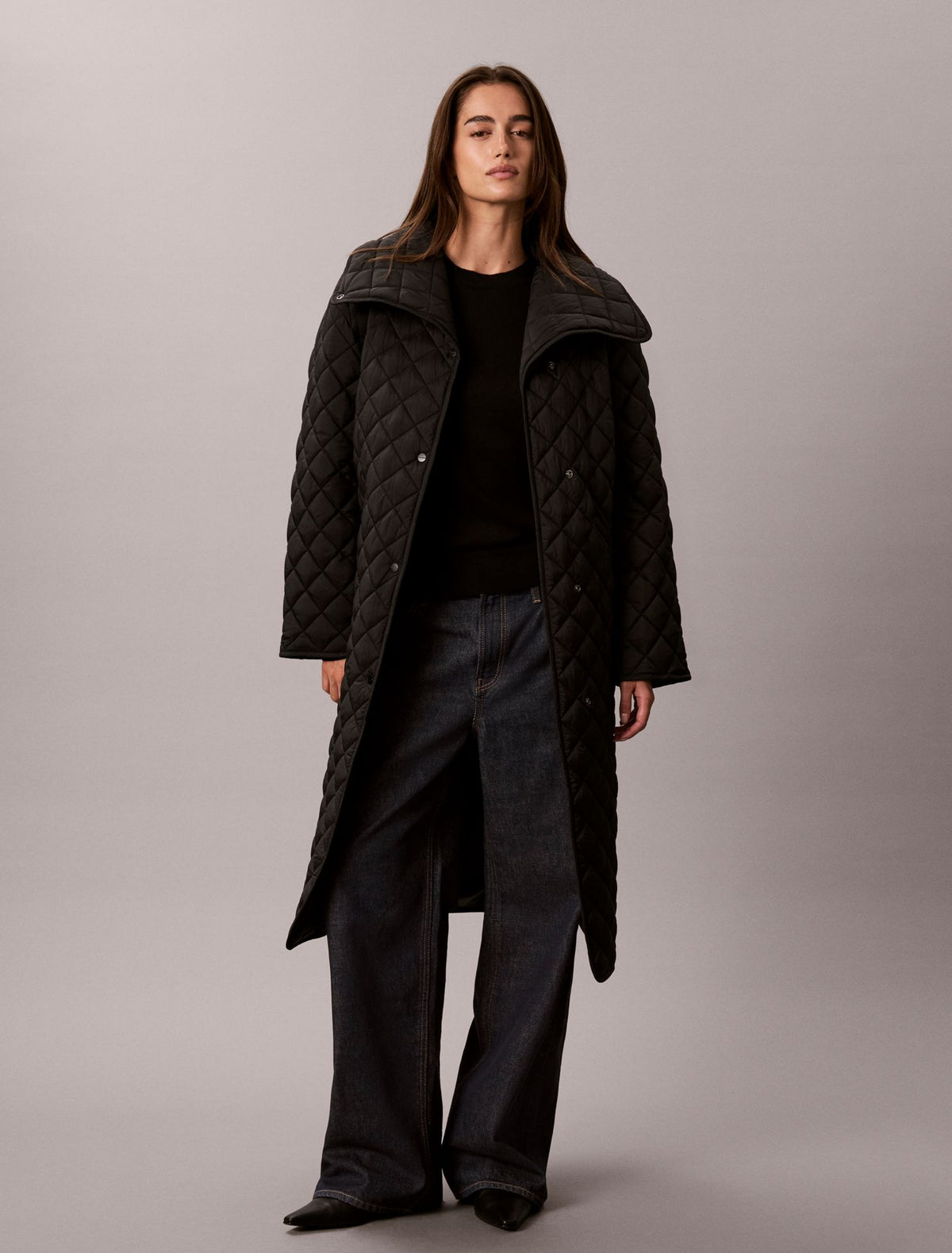 Quilted Liner Coat - Calvin Klein Women