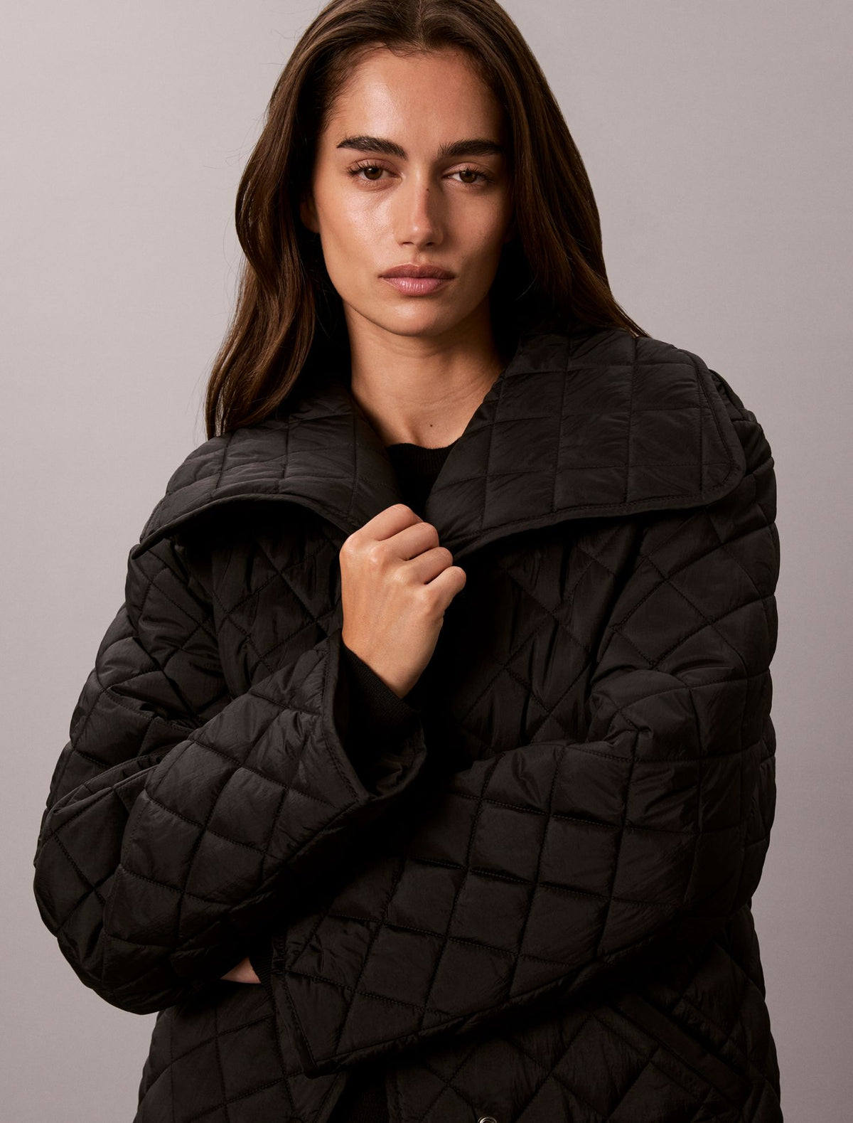 Quilted Liner Coat - Calvin Klein Women
