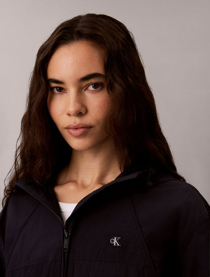 Lightweight Cinch Waist Windbreaker Jacket - Calvin Klein Women