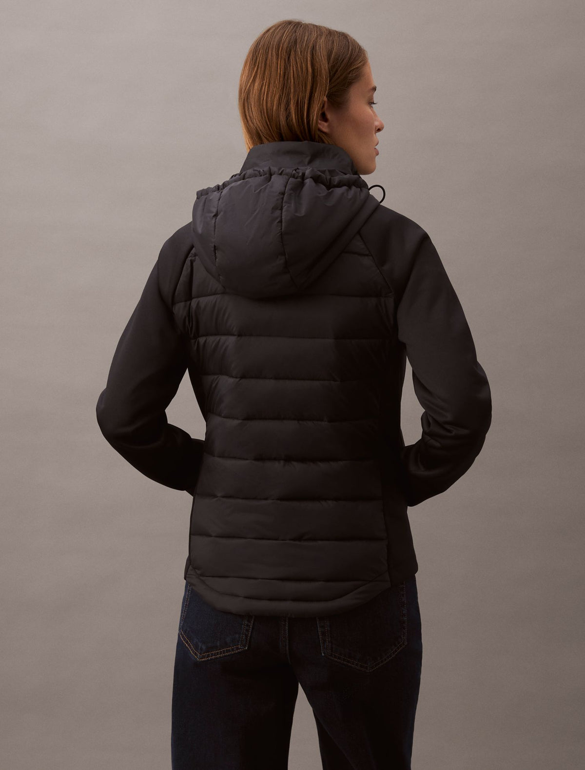 Mixed Media Puffer Jacket - Calvin Klein Women