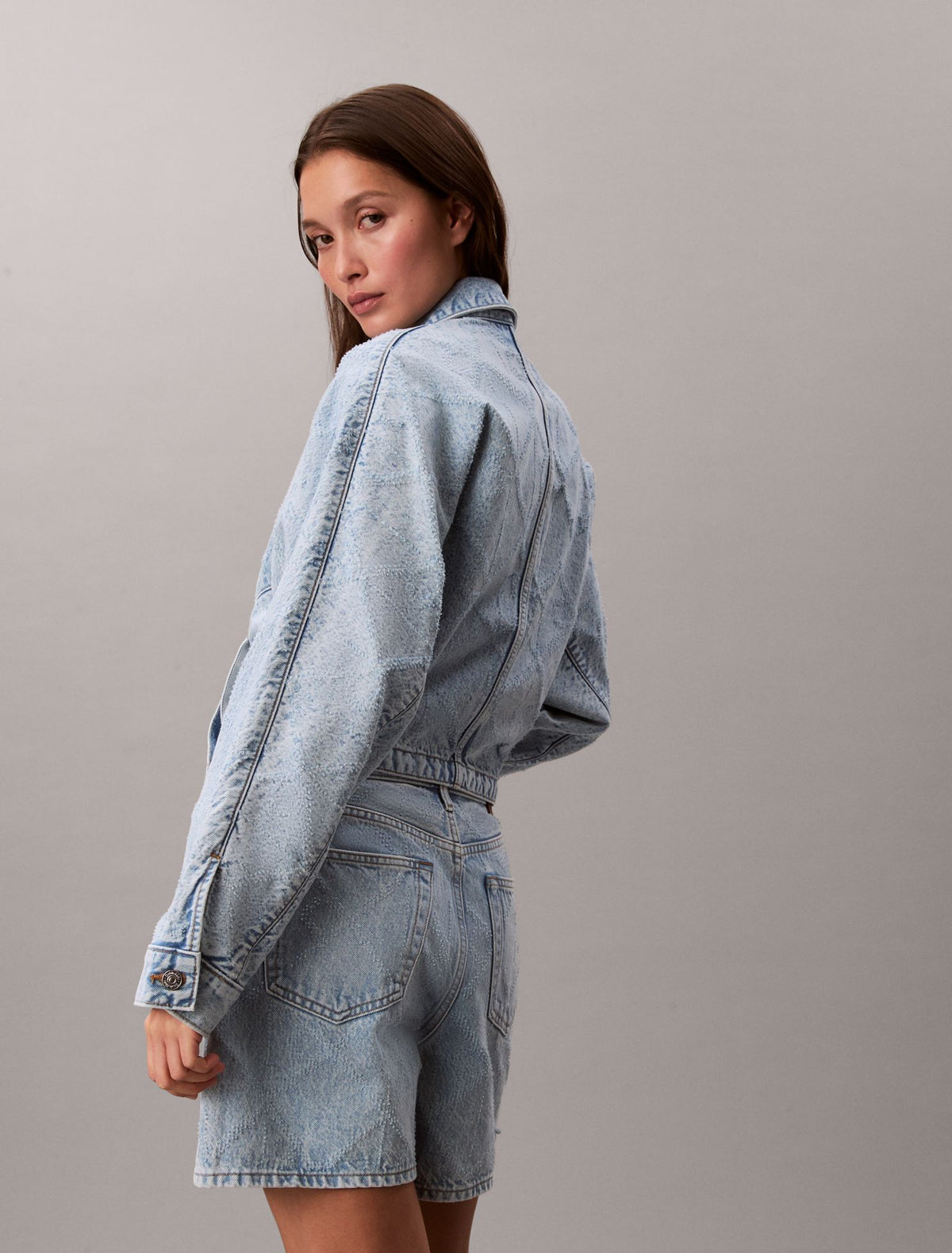 Denim Relaxed Trucker Jacket - Calvin Klein Women