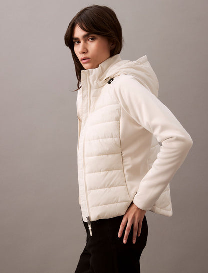 Mixed Media Puffer Jacket - Calvin Klein Women