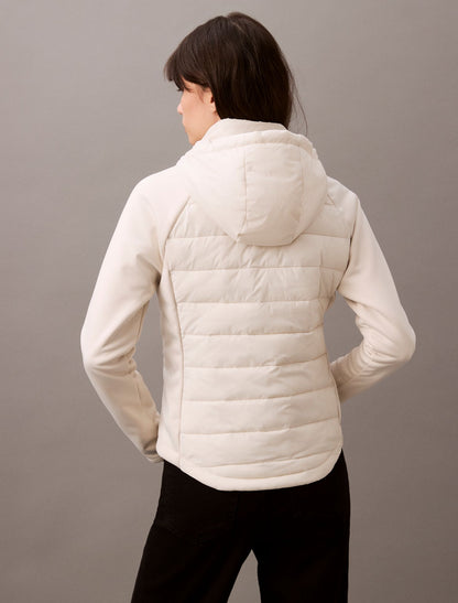 Mixed Media Puffer Jacket - Calvin Klein Women