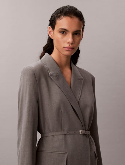 Stretch Belted Blazer - Calvin Klein Women