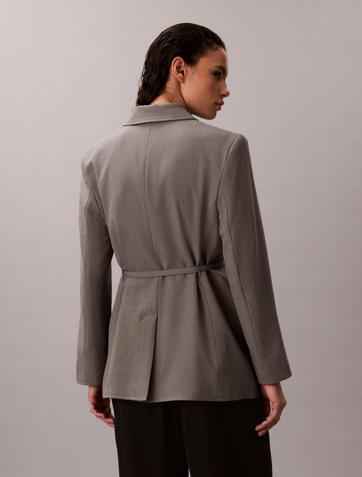 Stretch Belted Blazer - Calvin Klein Women