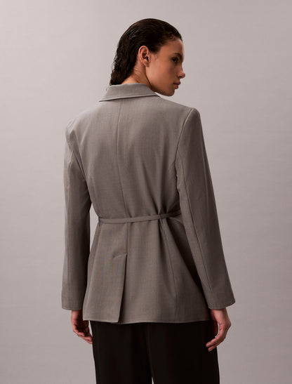 Stretch Belted Blazer - Calvin Klein Women
