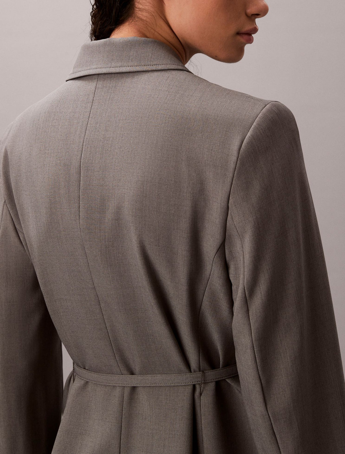 Stretch Belted Blazer - Calvin Klein Women