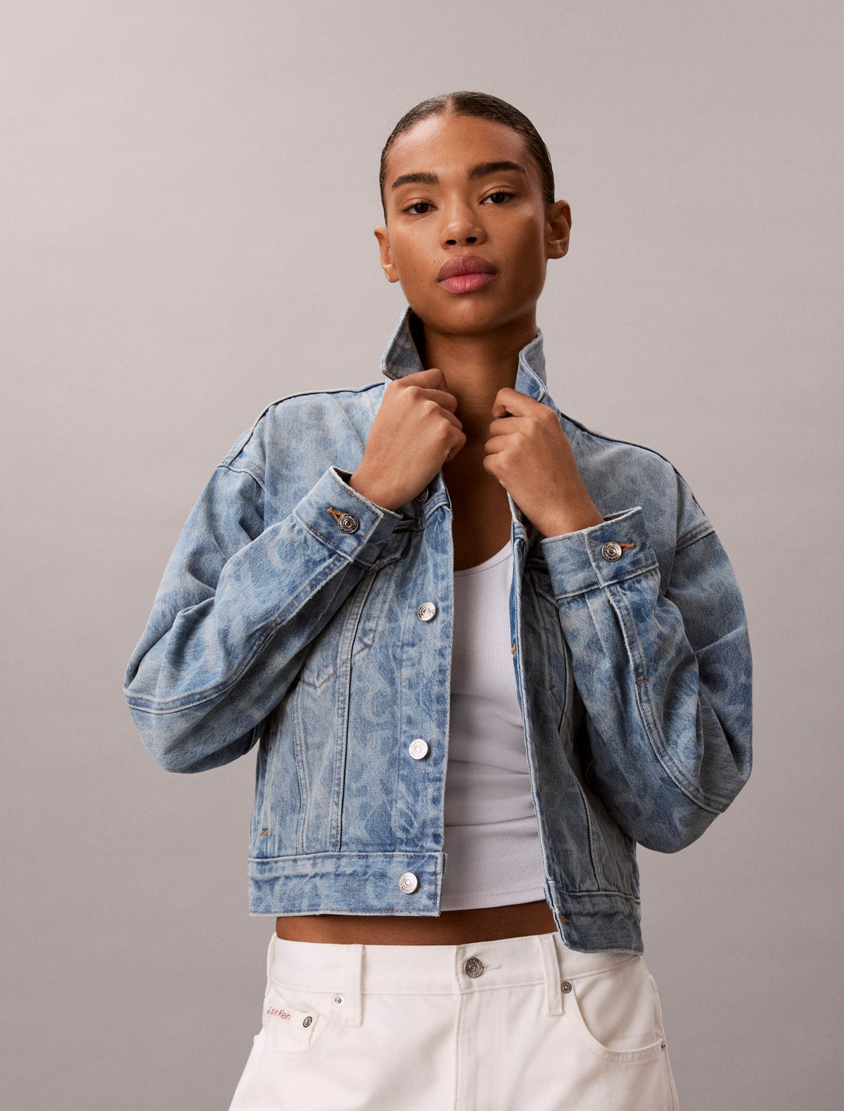 90s Trucker Jacket - Calvin Klein Women