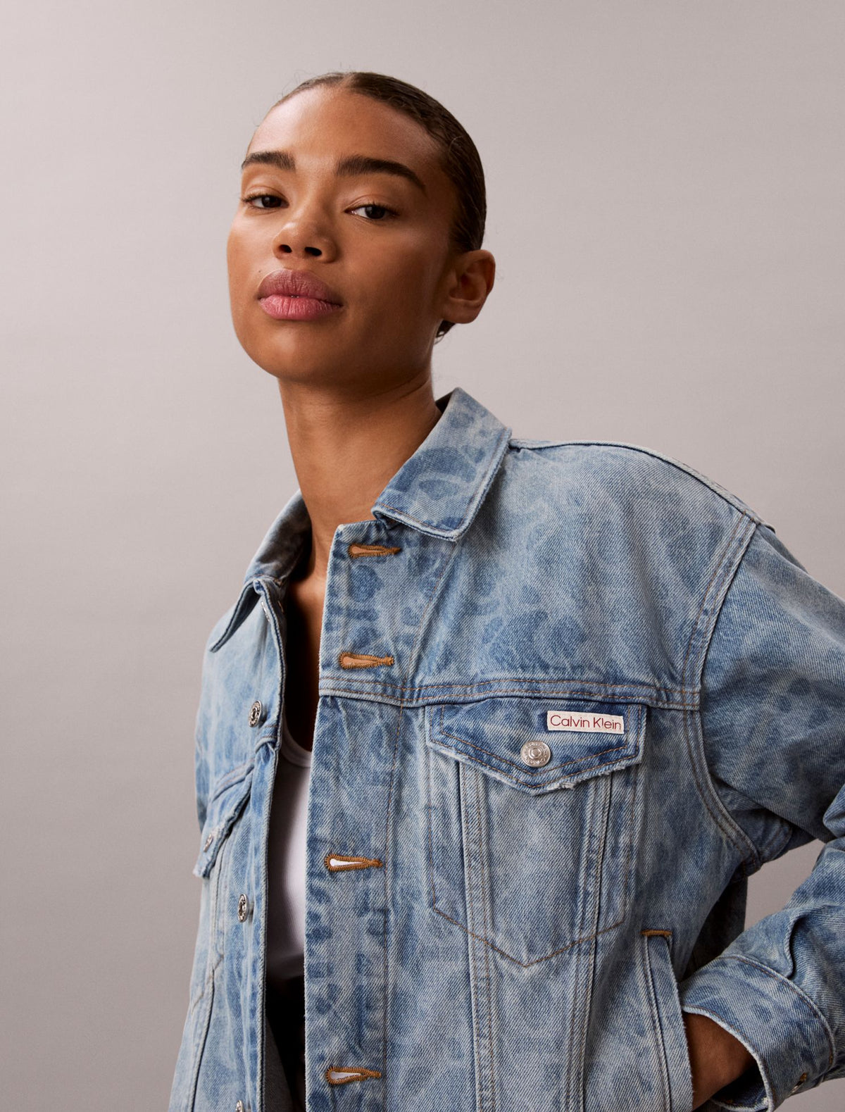 90s Trucker Jacket - Calvin Klein Women