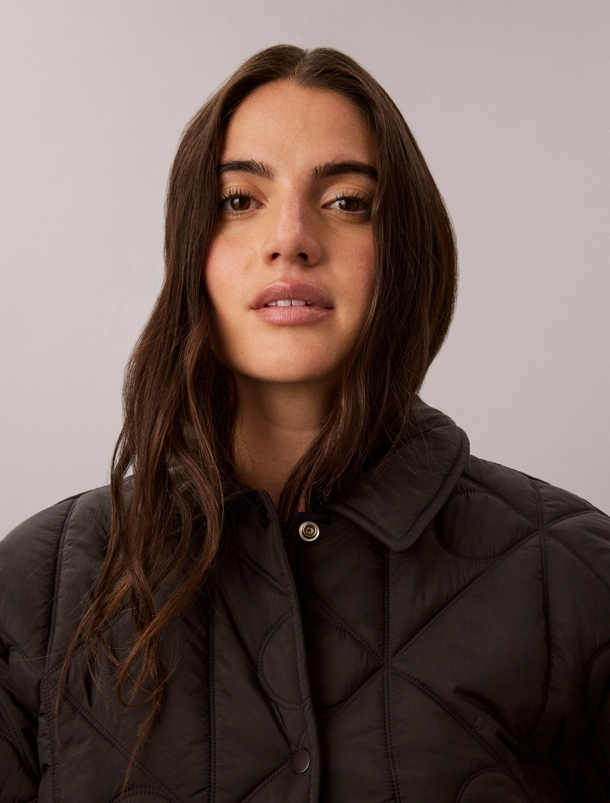 Emblem Logo Nylon Quilted Liner Jacket - Calvin Klein Women