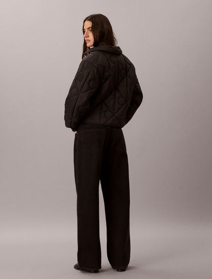 Emblem Logo Nylon Quilted Liner Jacket - Calvin Klein Women