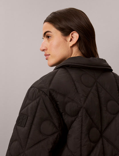Emblem Logo Nylon Quilted Liner Jacket - Calvin Klein Women