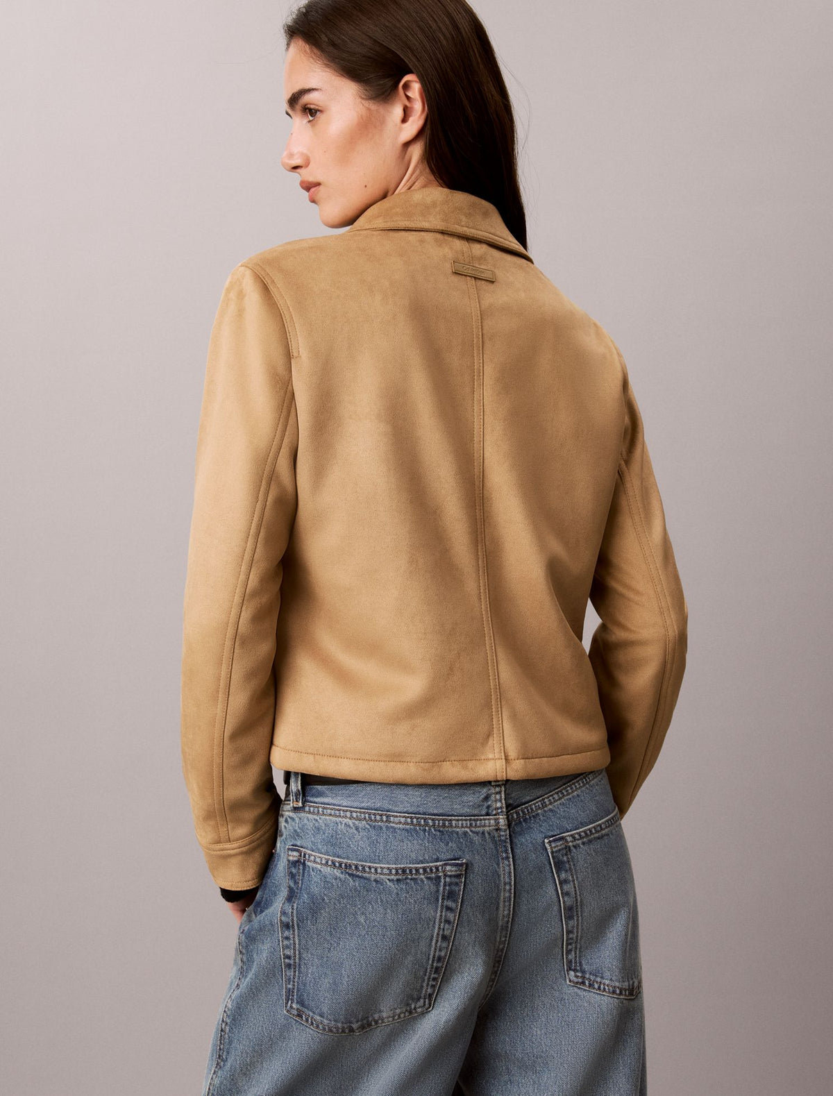 Faux Suede Jacket - Calvin Klein Women
