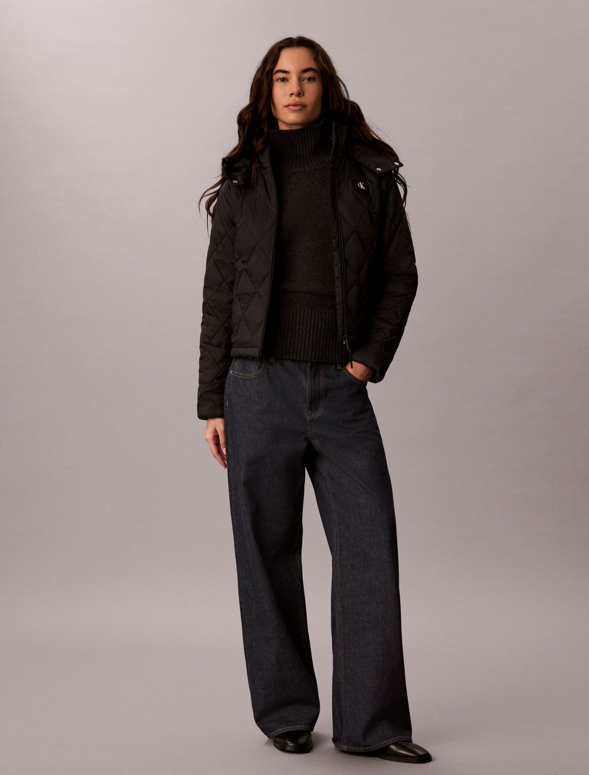 Quilted Hooded Puffer Jacket - Calvin Klein Women