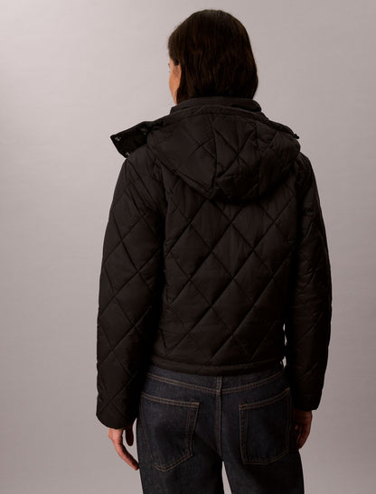 Quilted Hooded Puffer Jacket - Calvin Klein Women