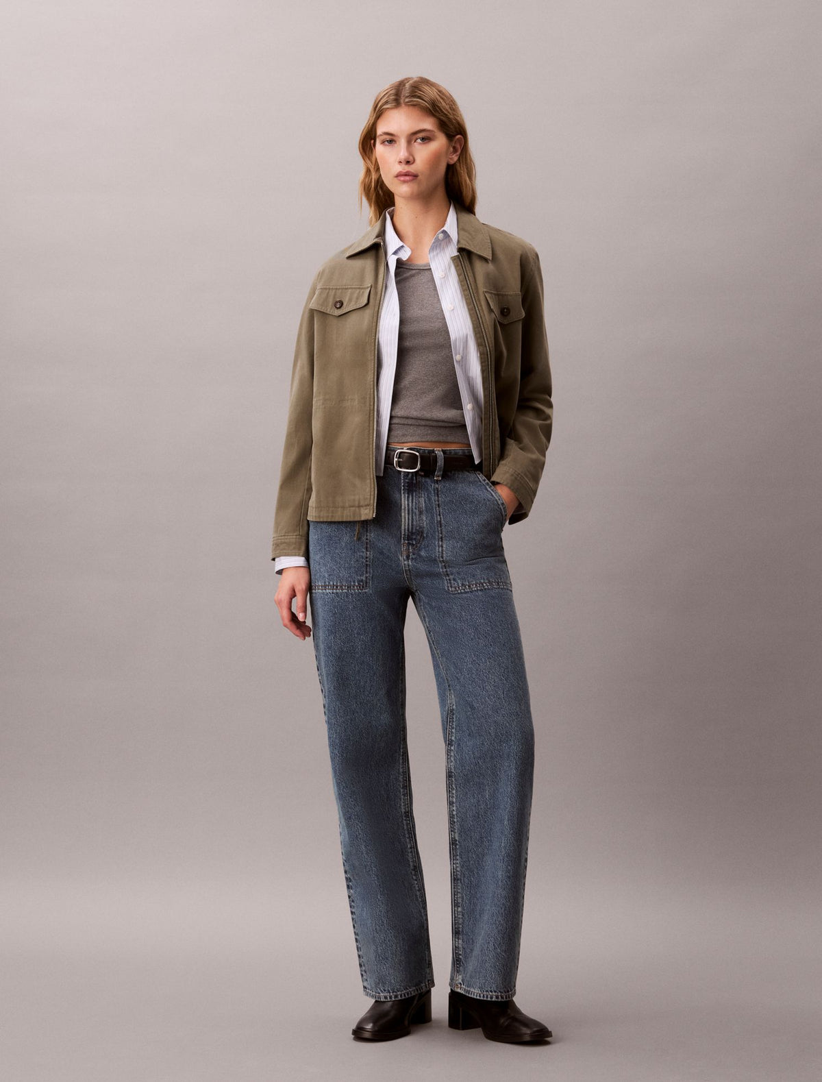 High Rise Loose Utility Jeans - Calvin Klein Women