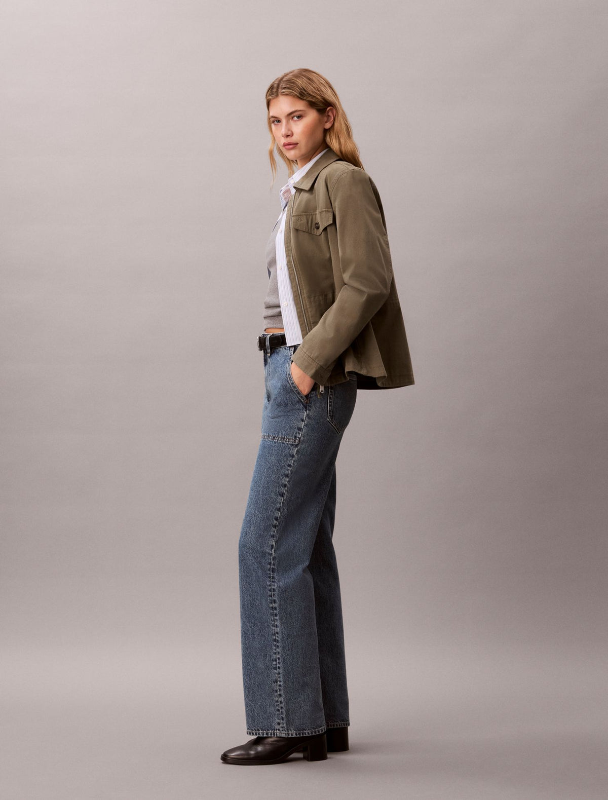 High Rise Loose Utility Jeans - Calvin Klein Women