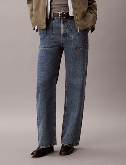 High Rise Loose Utility Jeans - Calvin Klein Women