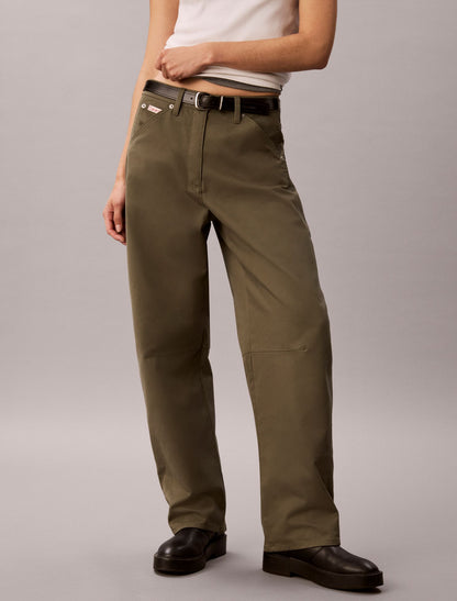 Cotton Twill Painter Pants - Calvin Klein Women