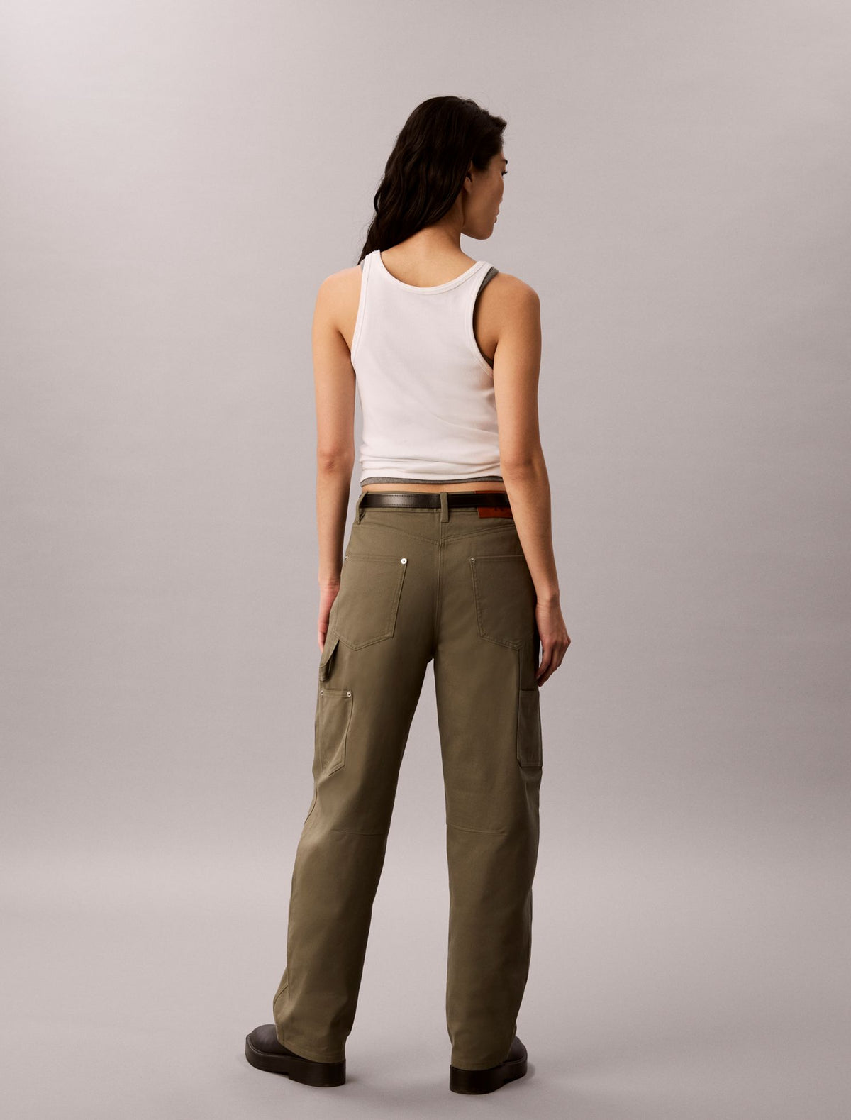 Cotton Twill Painter Pants - Calvin Klein Women