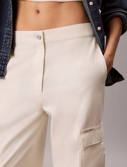 Soft Twill Cargo Pants - Calvin Klein Women