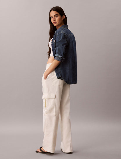 Soft Twill Cargo Pants - Calvin Klein Women