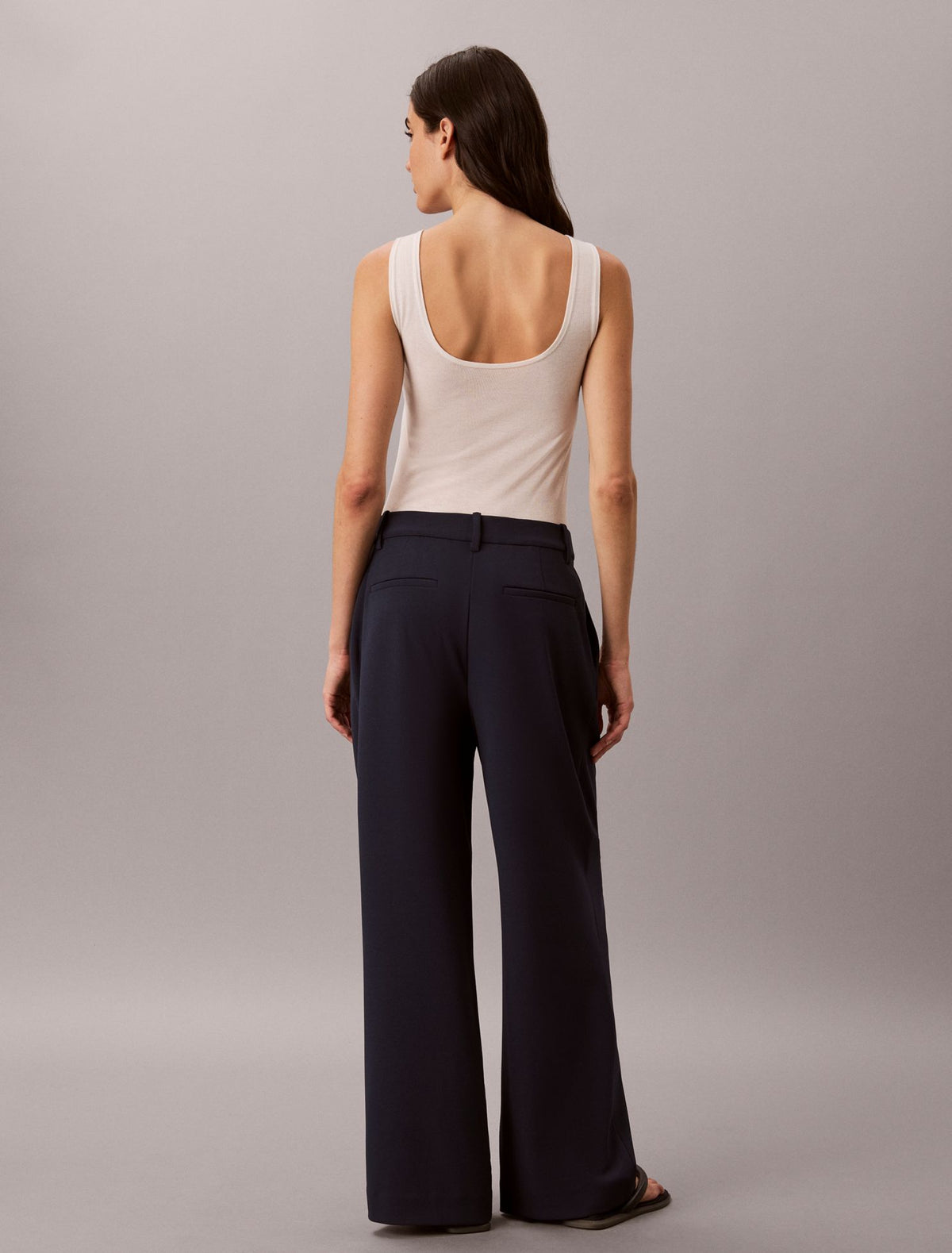 Stretch Crepe Trousers - Calvin Klein Women