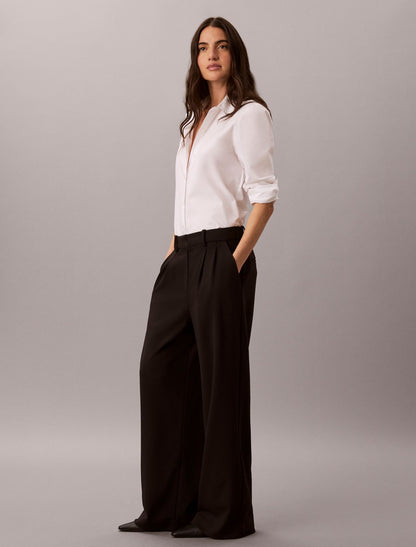 Stretch Crepe Trousers - Calvin Klein Women