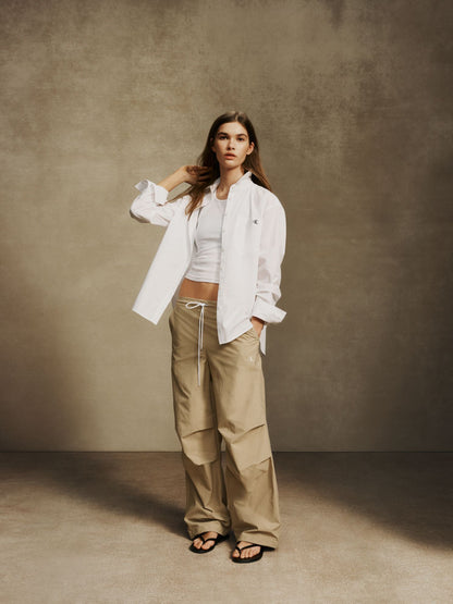 Crinkle Nylon Pants - Calvin Klein Women