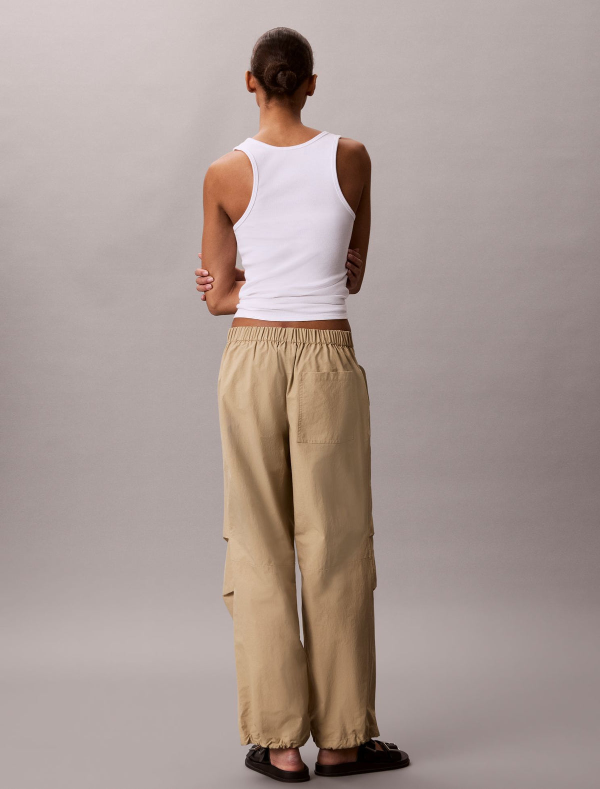 Crinkle Nylon Pants - Calvin Klein Women