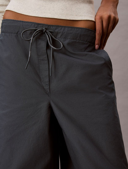 Cotton Ripstop Pull-On Pants - Calvin Klein Women