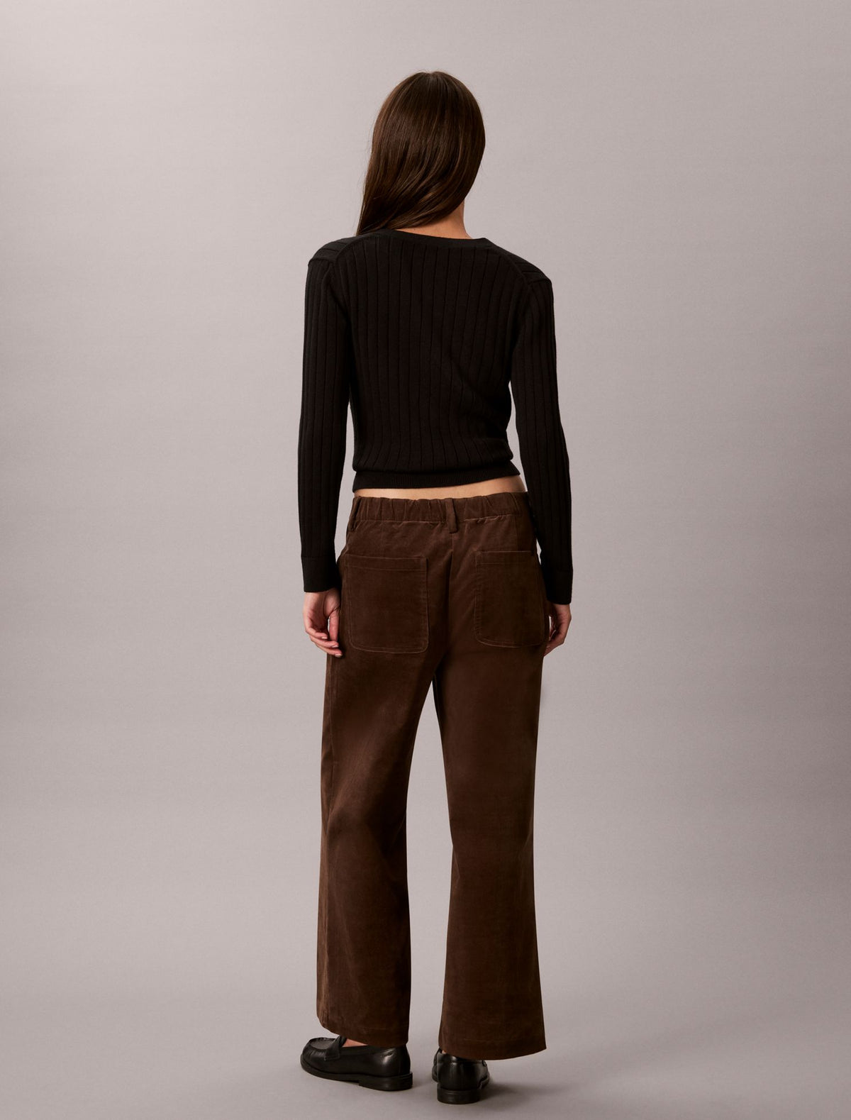 Corduroy Wide Leg Pants - Calvin Klein Women