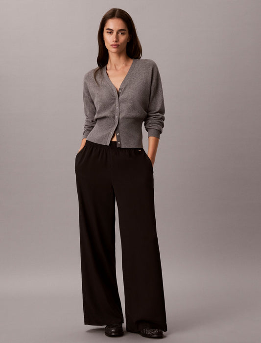 Wide Leg Pull-On Pants - Calvin Klein Women