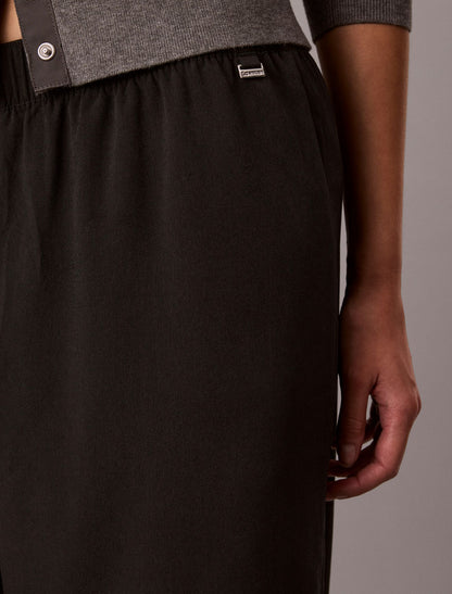 Wide Leg Pull-On Pants - Calvin Klein Women
