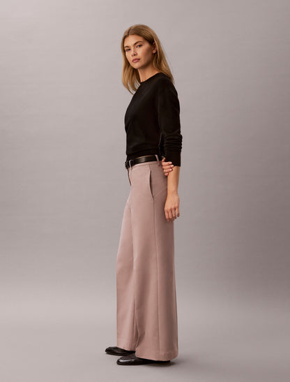 Chino Wide Leg Pants - Calvin Klein Women