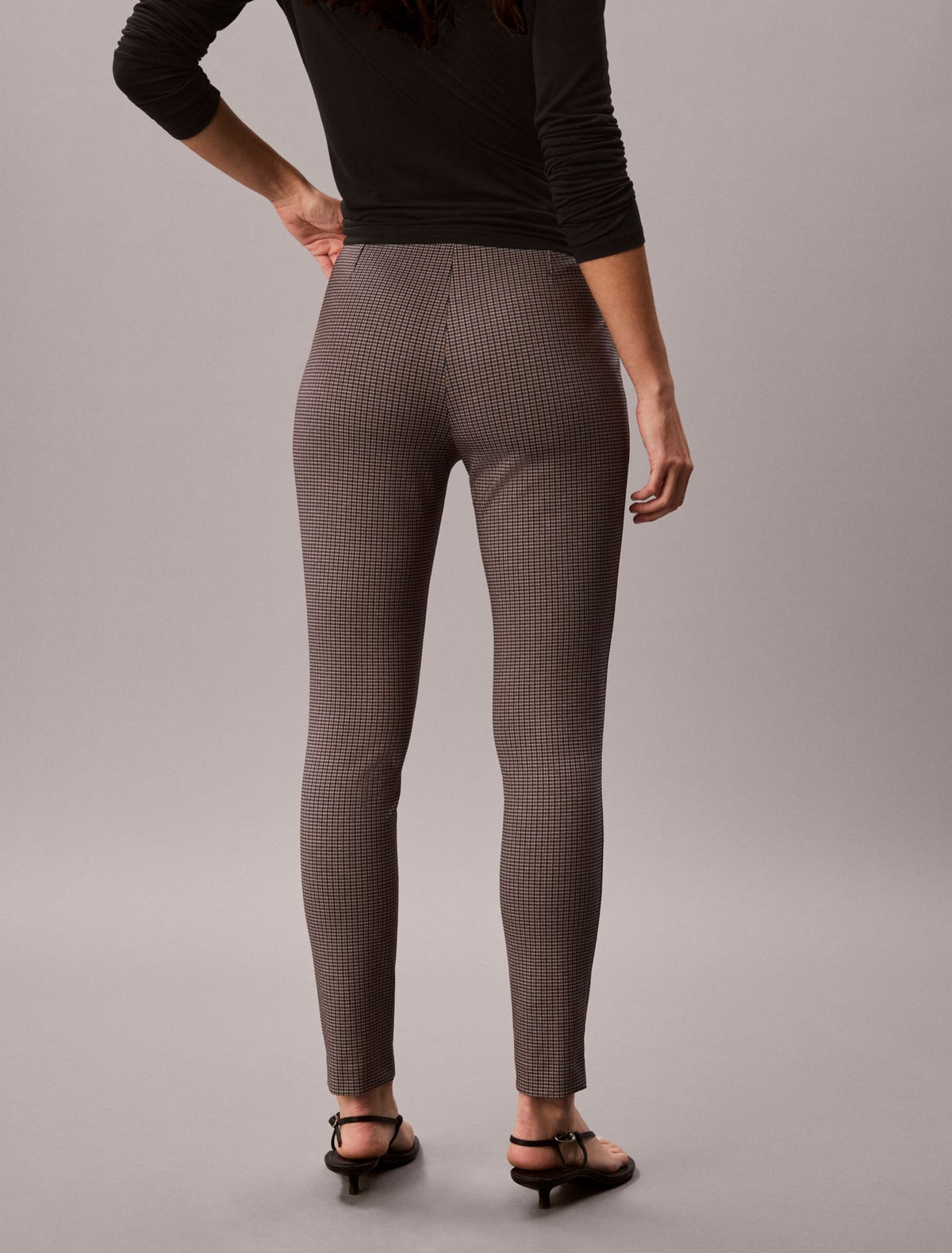 Ponte Print Skinny Fit Pants - Calvin Klein Women