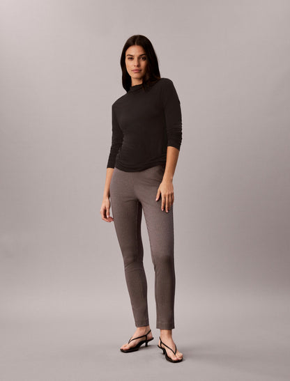 Ponte Print Skinny Fit Pants - Calvin Klein Women