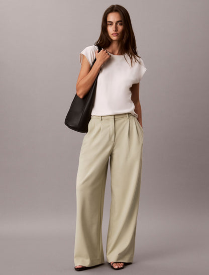 Stretch Crepe Trousers - Calvin Klein Women