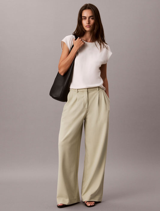Stretch Crepe Trousers - Calvin Klein Women
